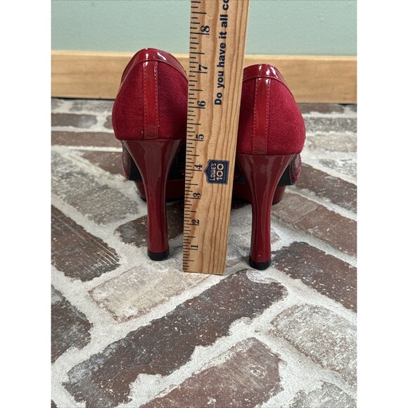 Limelight MINX Super Sexy Red Platform Stiletto Mary Jane Heels Women's Size 8.5 - Picture 13 of 15